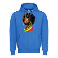 True Royal juneteenth black women Zipper Hoodie - HRA Design Shop