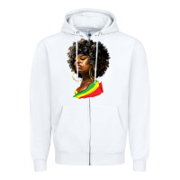 White juneteenth black women Zipper Hoodie - HRA Design Shop