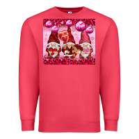 Cardinal valentines gnomies with leopard Premium Sweatshirt - NancyCooperArtShop