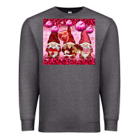 Charcoal Heather valentines gnomies with leopard Premium Sweatshirt - NancyCooperArtShop