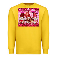Lemon valentines gnomies with leopard Premium Sweatshirt - NancyCooperArtShop