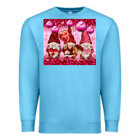 Ocean Blue valentines gnomies with leopard Premium Sweatshirt - NancyCooperArtShop