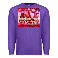 Purple valentines gnomies with leopard Premium Sweatshirt - NancyCooperArtShop