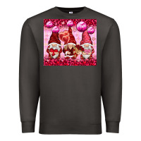 Smoke valentines gnomies with leopard Premium Sweatshirt - NancyCooperArtShop