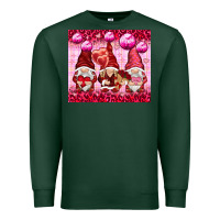 Sports Green valentines gnomies with leopard Premium Sweatshirt - NancyCooperArtShop