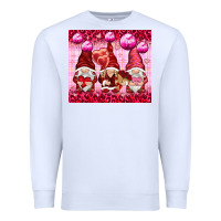 White valentines gnomies with leopard Premium Sweatshirt - NancyCooperArtShop