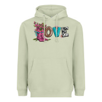 Matcha valentines day love and boots Heavyweight Hoodie - AdoDesignShop