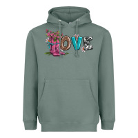 Sage valentines day love and boots Heavyweight Hoodie - AdoDesignShop