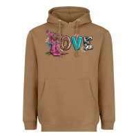 Toasted Coconut valentines day love and boots Heavyweight Hoodie - AdoDesignShop