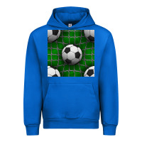 Cobalt soccer ball with goal nets seamless pattern Urban Hoodie - BundleAndBundleShop