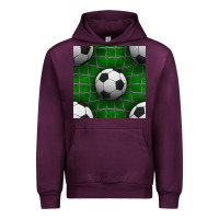 Mauve Wine soccer ball with goal nets seamless pattern Urban Hoodie - BundleAndBundleShop
