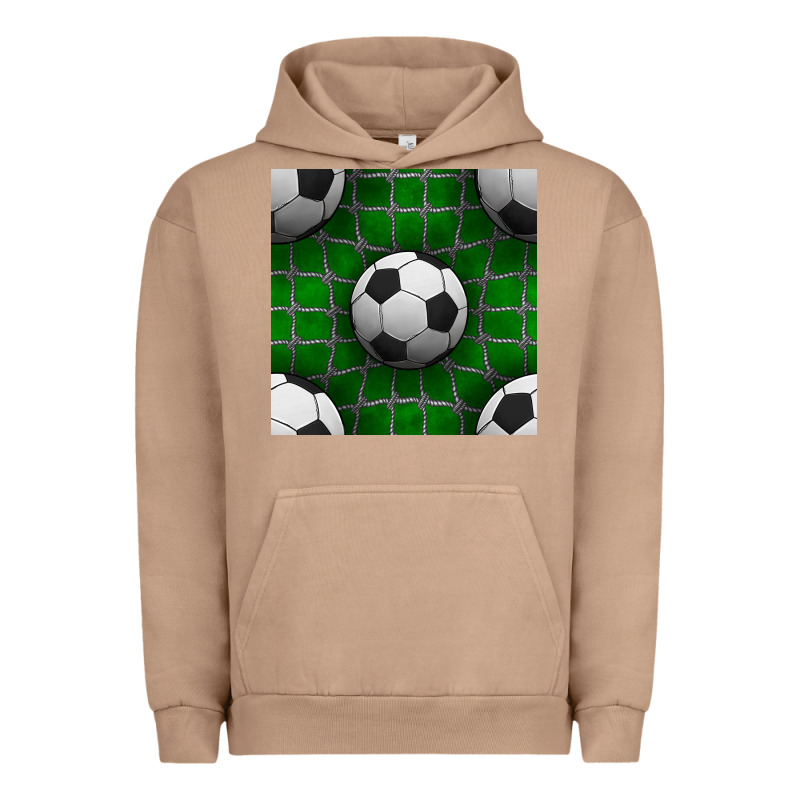Soccer Ball With Goal Nets Seamless Pattern Urban Hoodie by BundleAndBundleShop | Teevron