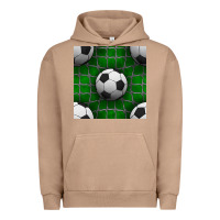 Pigment Burro soccer ball with goal nets seamless pattern Urban Hoodie - BundleAndBundleShop