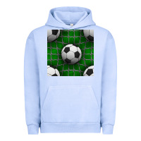 Pigment Grape Ice soccer ball with goal nets seamless pattern Urban Hoodie - BundleAndBundleShop