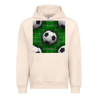 Sandshell soccer ball with goal nets seamless pattern Urban Hoodie - BundleAndBundleShop