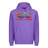 Purple i cant make everyone happy i an not a pizza Premium Hoodie - MaliasSmallBusiness