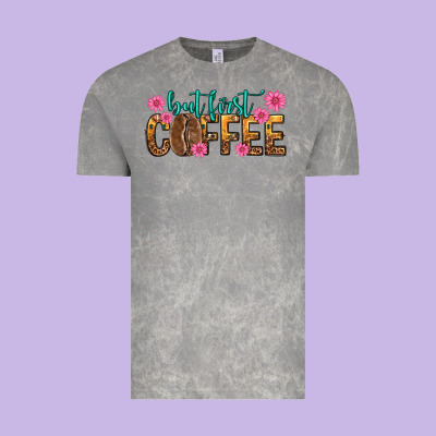 But First Coffee Vintage Tee Designed By Texasbilliewilder