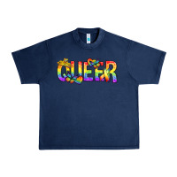 Navy queer pride lgbtq Urban Heavy Tee - texasbilliewilder