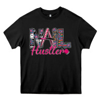 Black Nail hustler Heavy Core Tee - SublimationCraftShop