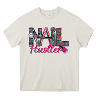Cream Nail hustler Heavy Core Tee - SublimationCraftShop