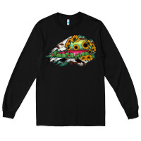 Black Virginia State Map Long Sleeve Tee - RanaPortraitStore