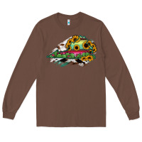 Chestnut Virginia State Map Long Sleeve Tee - RanaPortraitStore
