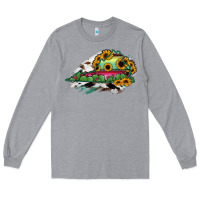 Heather Grey Virginia State Map Long Sleeve Tee - RanaPortraitStore