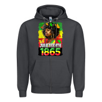 Smoke juneteenth 1865 black freedom Zipper Hoodie - HRA Design Shop