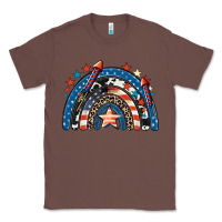 Chestnut American rainbow 4th of july Classic Tee - CowGirlArtShop