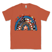 Copper American rainbow 4th of july Classic Tee - CowGirlArtShop