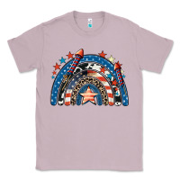 Lilac American rainbow 4th of july Classic Tee - CowGirlArtShop