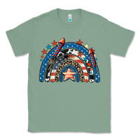 Sage American rainbow 4th of july Classic Tee - CowGirlArtShop
