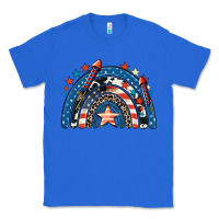 True Royal American rainbow 4th of july Classic Tee - CowGirlArtShop