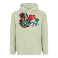 Valentines Day Howdy And Boots Heavyweight Hoodie | Teevron
