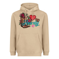 Mushroom valentines day howdy and boots Heavyweight Hoodie - AdoDesignShop