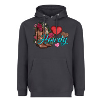 Smoke valentines day howdy and boots Heavyweight Hoodie - AdoDesignShop