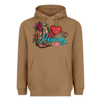 Toasted Coconut valentines day howdy and boots Heavyweight Hoodie - AdoDesignShop