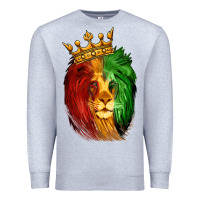 Heather Grey Juneteenth Lion King Premium Sweatshirt - LillyAllenDesigns