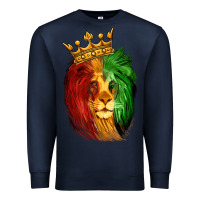 Navy Juneteenth Lion King Premium Sweatshirt - LillyAllenDesigns