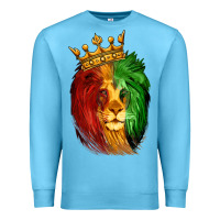 Ocean Blue Juneteenth Lion King Premium Sweatshirt - LillyAllenDesigns