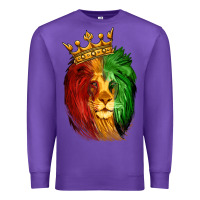 Purple Juneteenth Lion King Premium Sweatshirt - LillyAllenDesigns