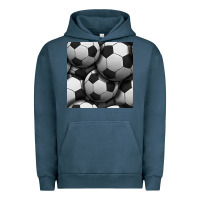 Pigment Midnight Navy soccer seamless pattern Urban Hoodie - BundleAndBundleShop