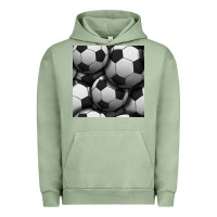 Pigment Oil Green soccer seamless pattern Urban Hoodie - BundleAndBundleShop