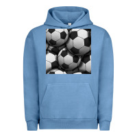 Pigment Pebble Blue soccer seamless pattern Urban Hoodie - BundleAndBundleShop