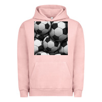 Pigment Salmon soccer seamless pattern Urban Hoodie - BundleAndBundleShop