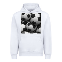 White soccer seamless pattern Urban Hoodie - BundleAndBundleShop