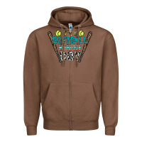 Chestnut softball Zipper Hoodie - CowhideDigitalArt
