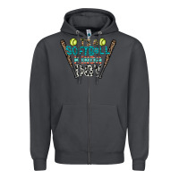 Smoke softball Zipper Hoodie - CowhideDigitalArt