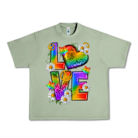 Oil Green pride love Urban Heavy Tee - texasbilliewilder