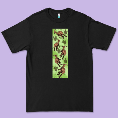 Dinosaur Parasaurolophus Pen Wrap Premium Tee Designed By Artiststas